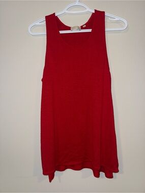 Red Sleeveless Knit Tank Top Wilfred Free